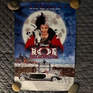 Disney 101 Dalmatians Live Action Original 27x18.5 Movie Poster